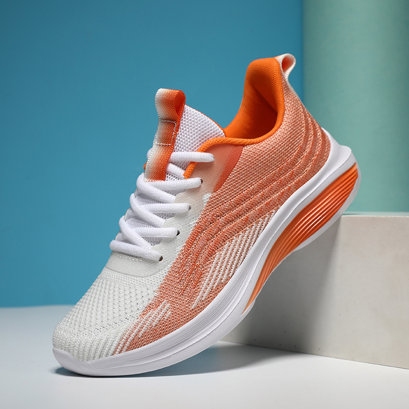 跨境轻便网面透气运动鞋学生旅游鞋跑步鞋休闲情侣男女春秋软底
