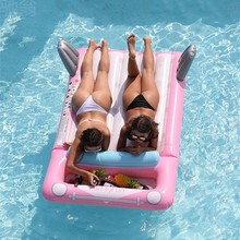 1wB新款充气浮排泳池派对冰吧充气床水上漂浮玩具成人儿童游泳圈