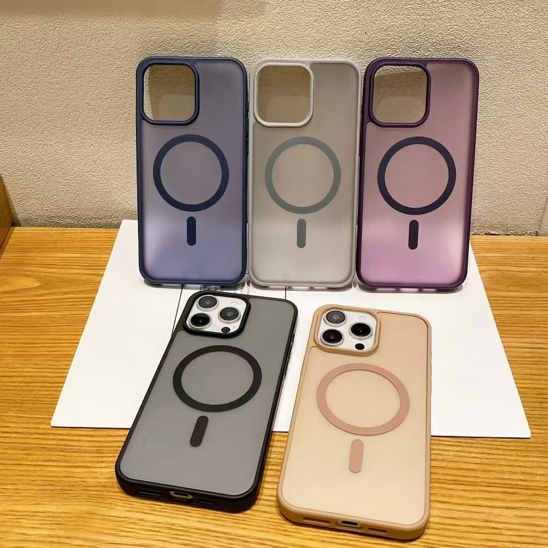 适用苹果17Pro亲肤手感二合一手机壳PC磨砂iPhone16promax磁吸壳