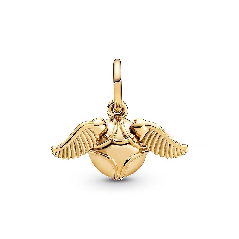 亚天新款哈利波特金色飞贼吊坠diy串饰手链项链配件工厂跨境货源