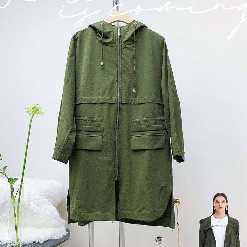 23诗织上海品牌折扣万达撤柜女装剪标风衣外套直播间