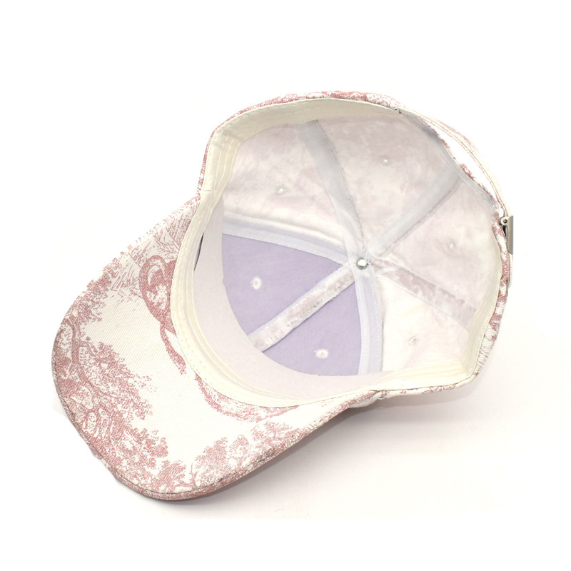 2021 New Cross-Border Baseball Cap Women's Painted Korean-Style Fashion Printed Peaked Cap Men's Cotton Spring Travel Sun Hat