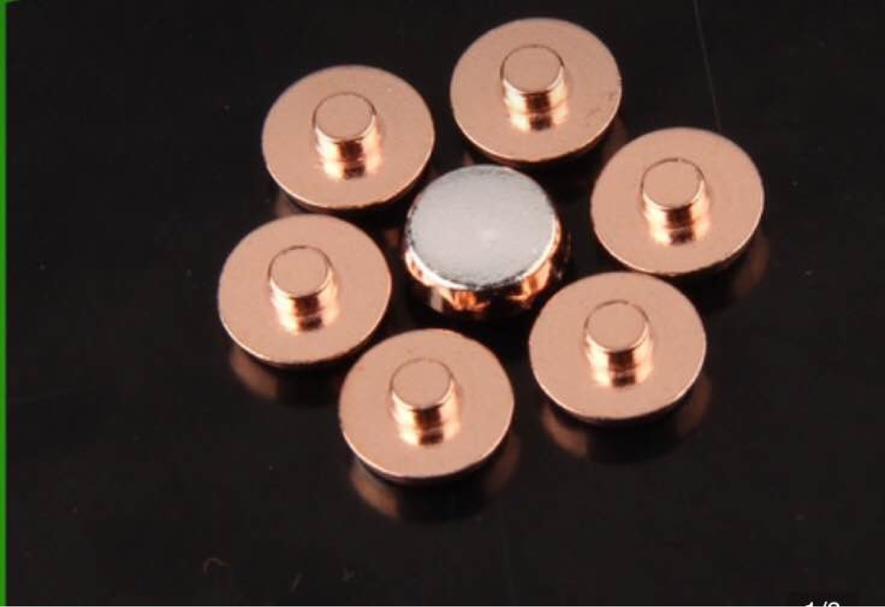 银触点复合银触点银点 电触头接触器铜铆钉非标触点平片触点等等