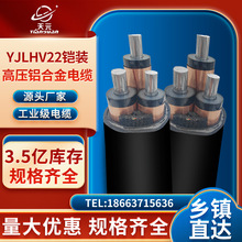 国标铝合金YJLHV22高压铠装3*70 95  240 300 400平方10KV 电缆线