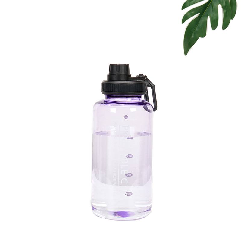 New Simple Plastic Cup Direct Drinking Cup Outdoor Portable Transparent Sports Water Cup Mountaineering Kettle Space Pot Wholesale