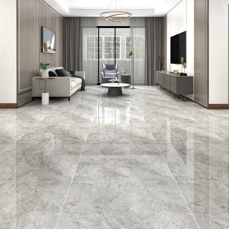佛山瓷砖客厅800800地板砖简约亮光室内玻化砖全抛釉防滑地砖