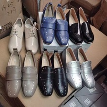 漆皮妇女乐福鞋防滑平底鞋women's loafers stock shoes wholesal