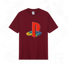 同款play station 游戏主机20周年纪念款T恤短袖宽松ps印花春