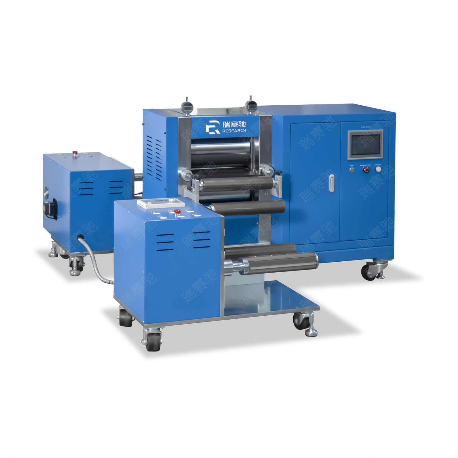 卷对卷连续液压电动对辊机 电池实验对辊机 极片辊轧机