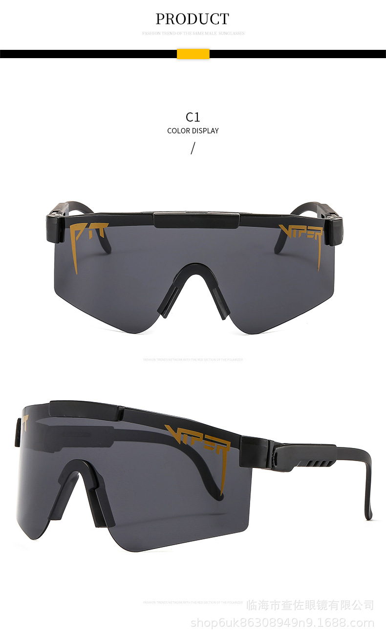 pit viper大框骑行偏光太阳镜炫目色彩真膜电镀镜片tr90框现货