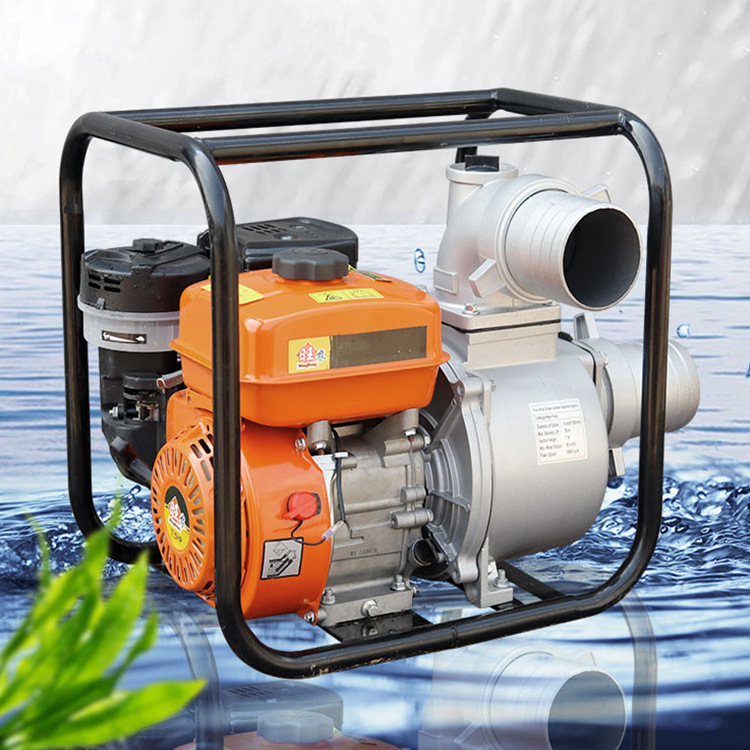 4寸6寸汽油机抽水机 大流量灌溉浇地便携式自吸抽水泵 排涝抽水泵