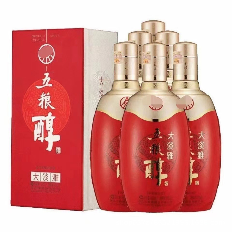 白酒批发 五粮醇大淡雅50度浓香型白酒 整箱6瓶纯粮酒一件代发