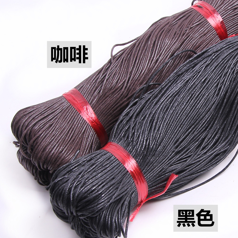 打蜡全棉腊蜡绳手工手链编织吊牌线装饰大衣纽扣上蜡捆绑蜡皮绳粗