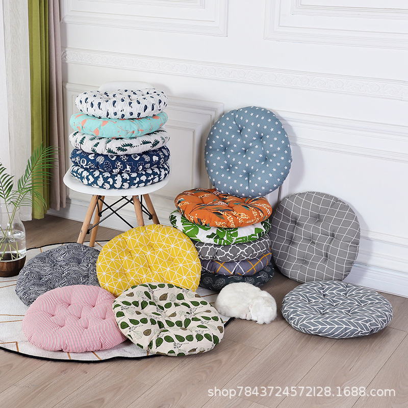 Round Cotton Linen Cushion Tatami Seat Cushion Office Seat Cushion Computer Chair Dining Chair Cushion Bench Seat Cushion Factory Wholesale