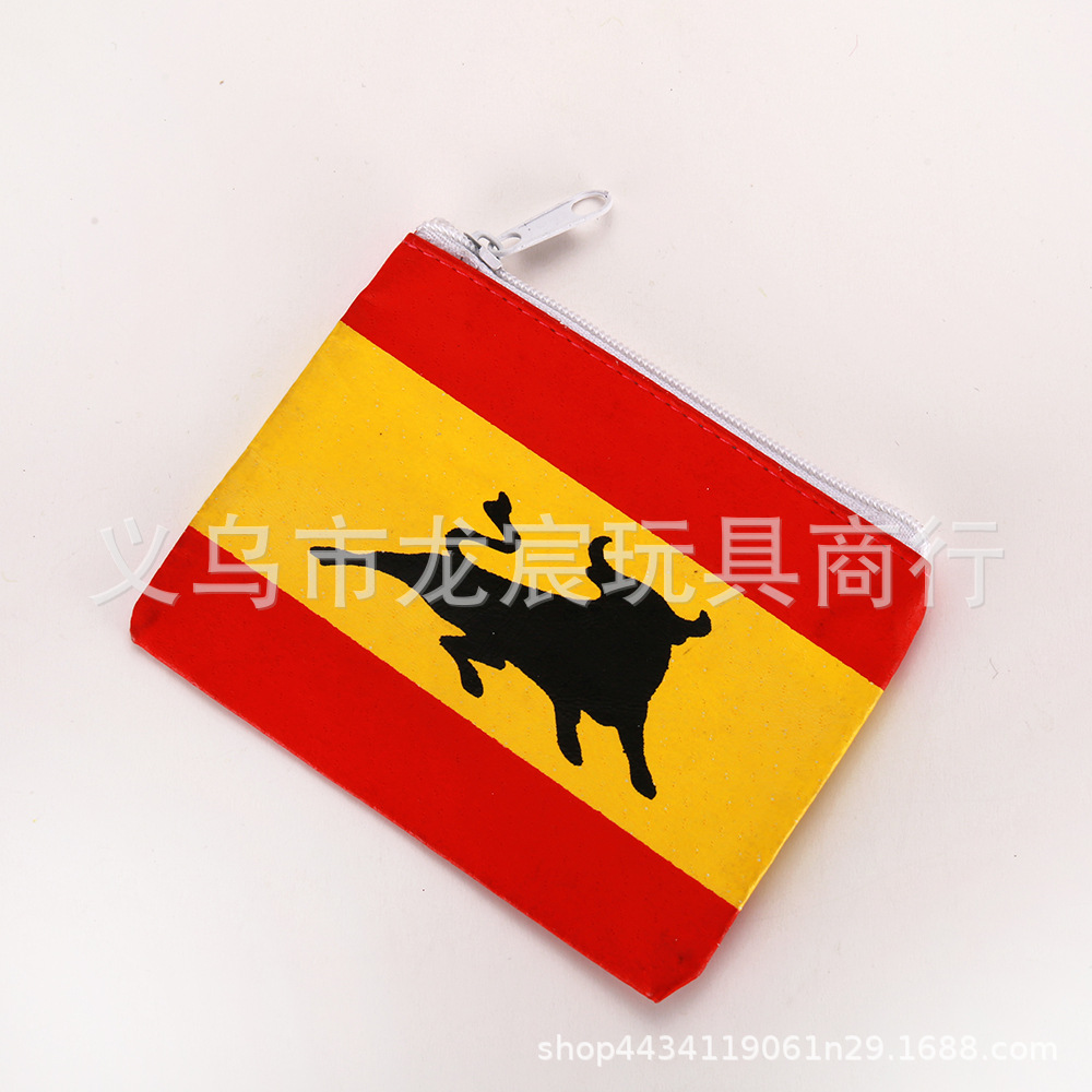 Factory Direct Supply Wholesale El Salvador Flag Coin Purse Car Small Hanging Flag National Flag Fans