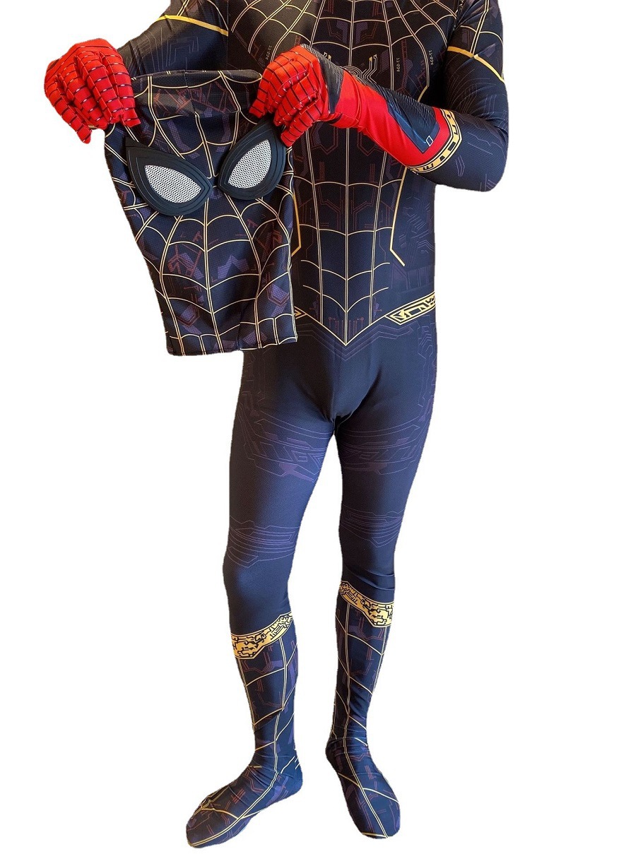 漫威成人蜘蛛侠雷米托尼cosplay弹力紧身衣迈尔斯英雄无归cos服装