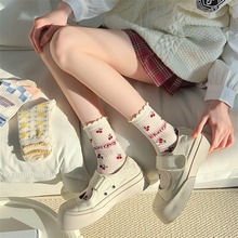 短筒夏季袜女小清新镂空薄款袜子女士中筒袜学生袜短袜日系可爱