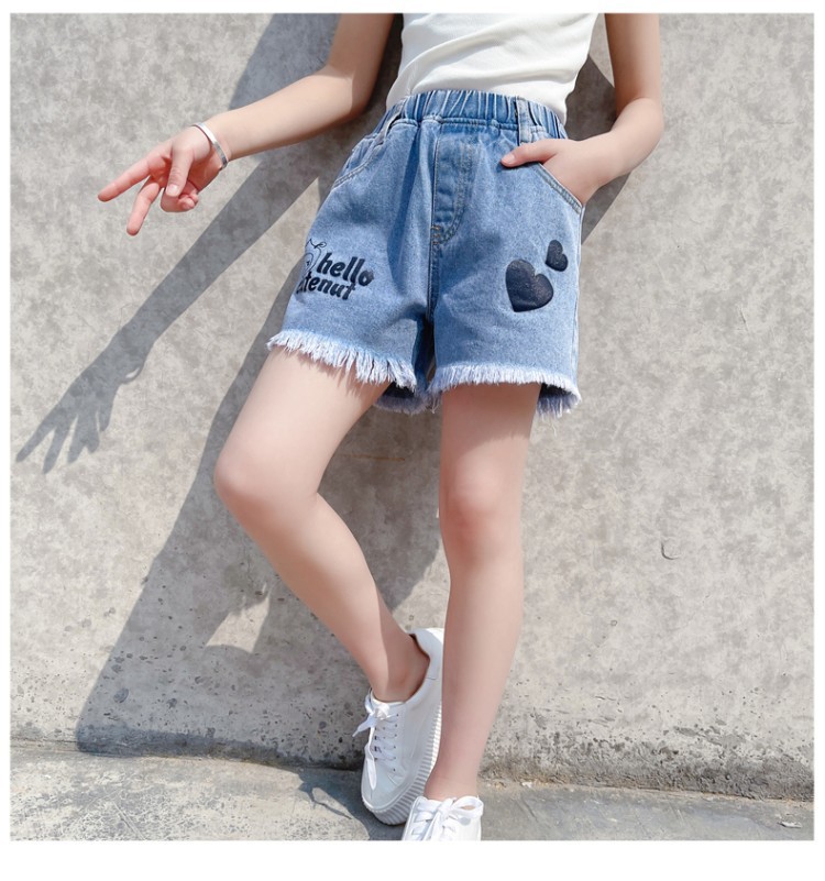 女童牛仔短裤夏装中大童韩版洋气薄款小女孩时尚潮流时髦儿童热裤