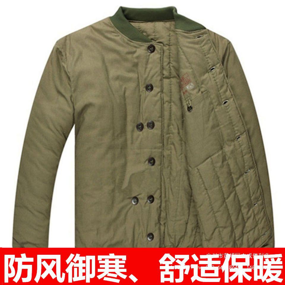 老款87式劳保棉袄老棉袄部队棉布白棉花冬季防寒户外冷库工作服