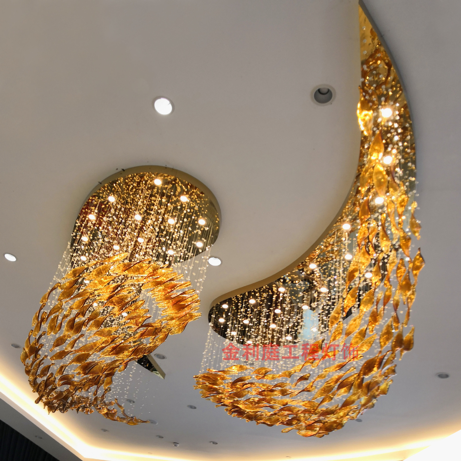 酒店工程水晶灯包厢餐厅吊灯过道售楼部休息室贵宾室ktv会所灯具-报价