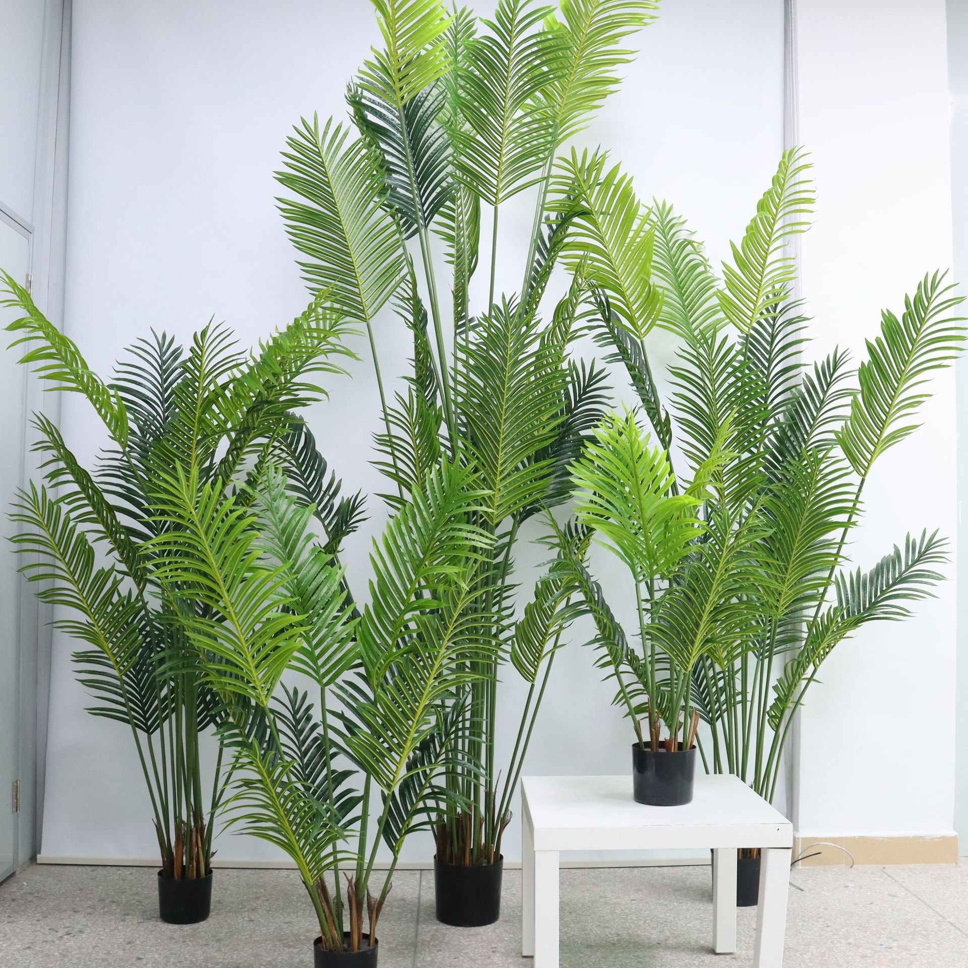 仿真散尾葵盆栽凤尾葵北欧室内家居摆件落地装饰贵妃葵盆景仿真花