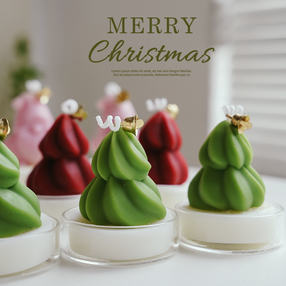 Christmas Aromatherapy Candle Wholesale Mini Christmas Tree Fragrance Gift Hand Gift Decoration Aromatherapy Candle Cup