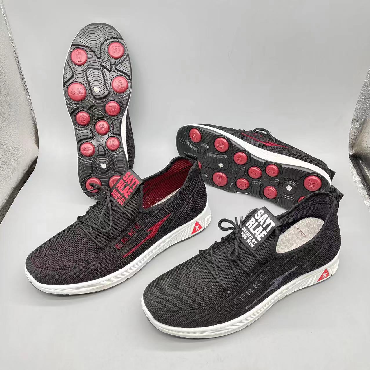 四季款男士按摩底休闲鞋健步鞋爸爸鞋休闲鞋赶集夜市地摊跑量鞋