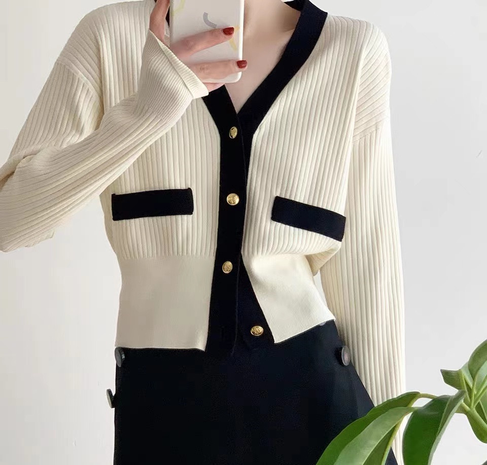 Classic Style Coat Sweater Women's Korean-Style Simple New Autumn and Winter Women's Clothing Sweater Cardigan 2023 Loose Temperament