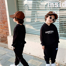 儿童卫衣春秋款2022年新款户外宽松带帽韩版男孩外穿卡通运动上衣