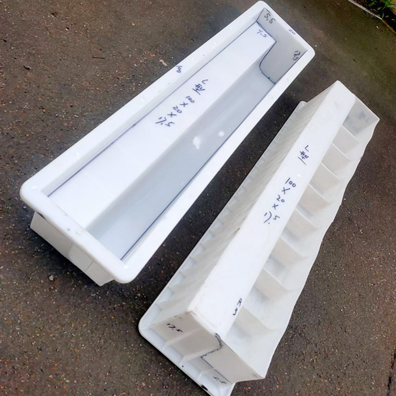批发路沿石塑料模具 马路牙子侧石平石圆弧路肩路边石塑料模具