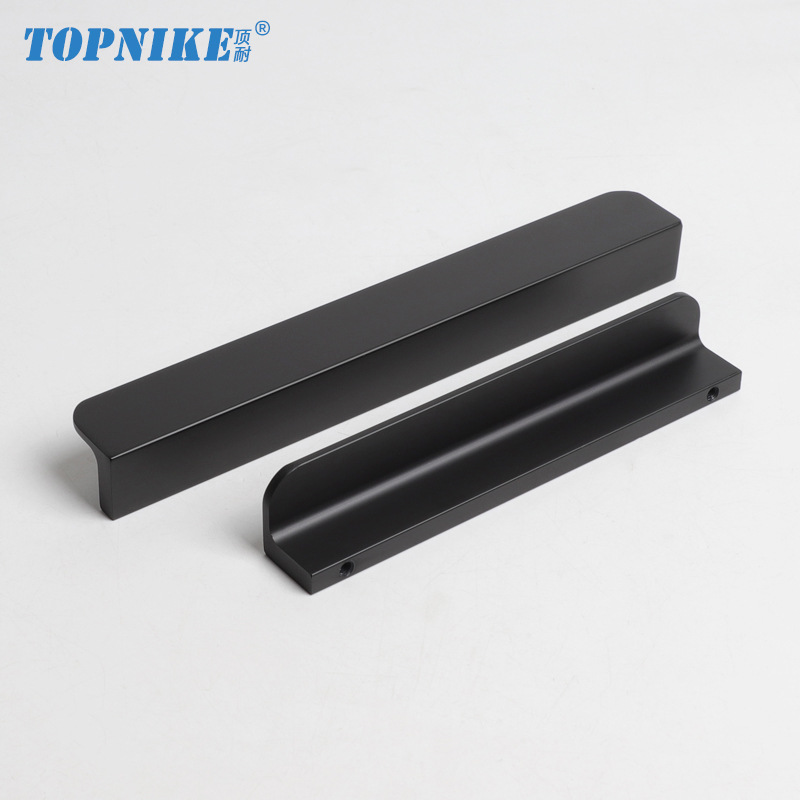 顶耐 现代简约l型衣柜门金色铝把手 抽屉柜子 橱柜门轻奢黑色拉手