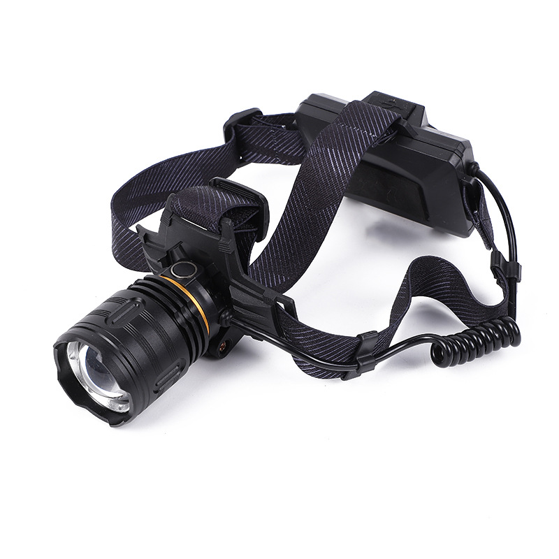 New Major Headlamp Laser Dual Light Source Super Bright High Power Led Charging Miner's Lamp Outdoor Riding Light