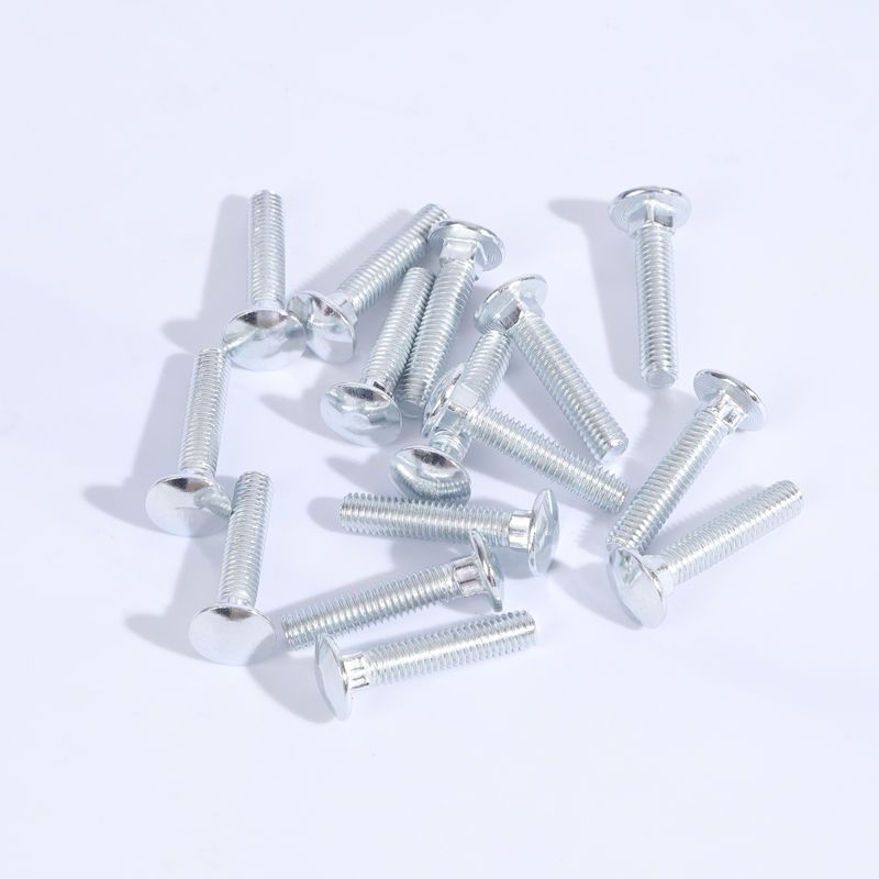马车螺丝镀锌桥架货架螺栓m4m5m6m8m10m12大扁头半圆头四方颈螺丝