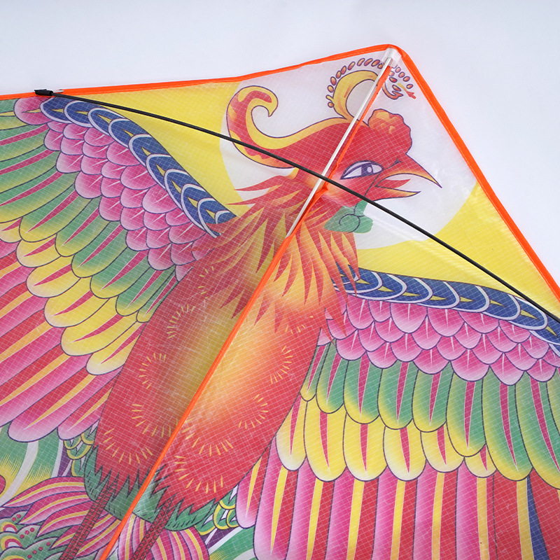 厂家直供潍坊手工风筝儿童卡通凤凰风筝 新手成人易飞布风筝批发