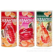 泰国进口零食特产休闲食品玛努拉芥末蟹片虾片MANORA网红膨化食品