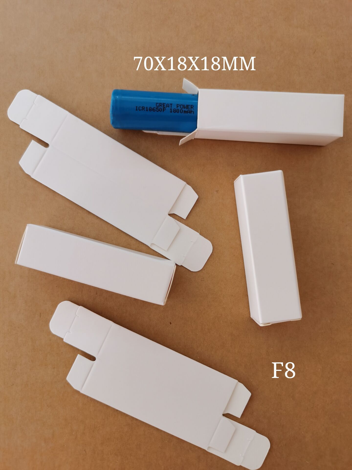 现货18650电池盒出口电池包装盒手机电池盒白纸盒各种包装盒现货