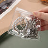 jewelry transparent storage box Earrings Necklace Hand jewelry Bracelet Pack Ear Studs Earrings Sealing bag wholesale