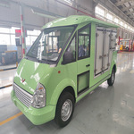 五菱两座封闭电动四轮送餐车学校监狱保温箱式送餐车电瓶单位送餐