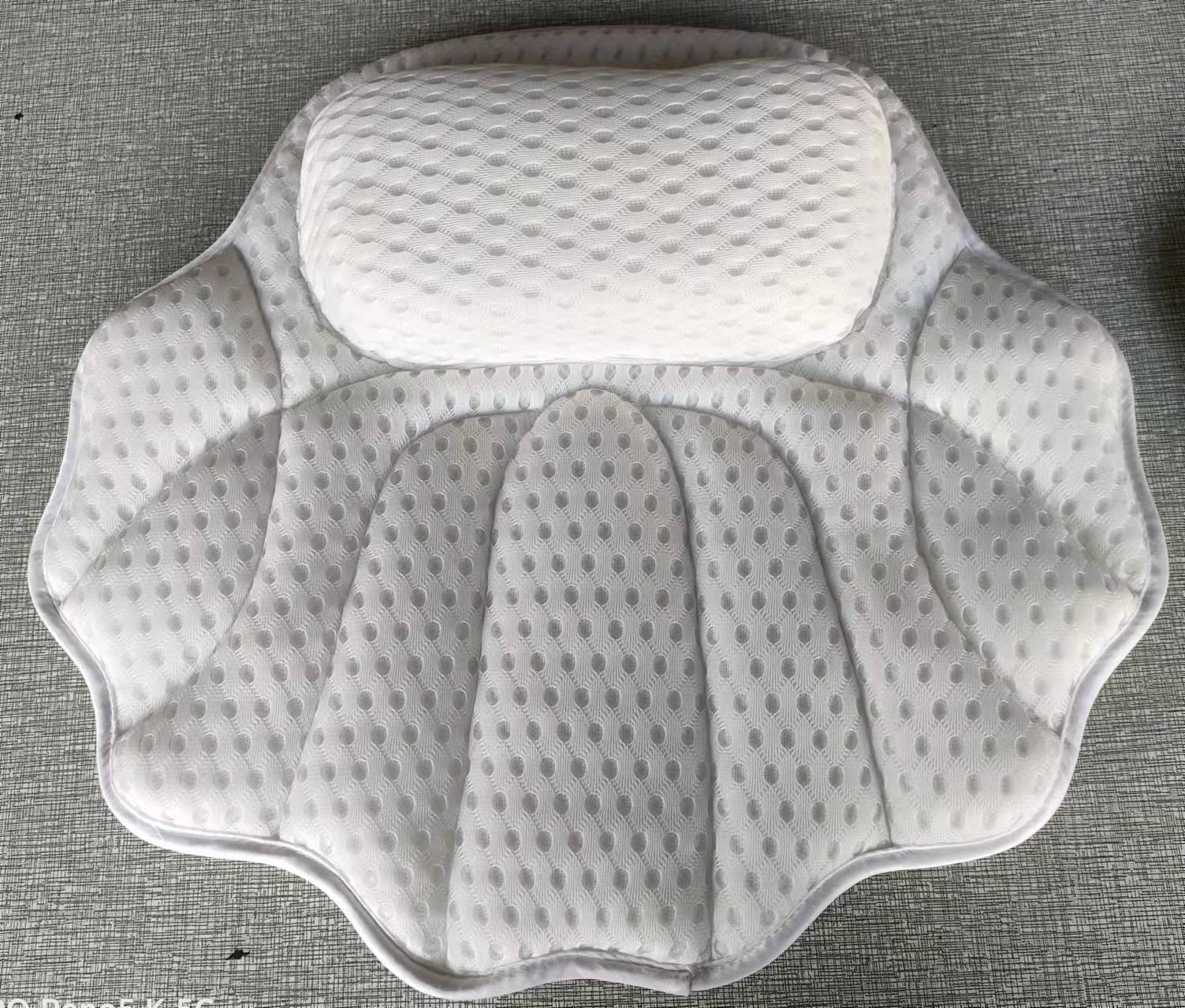 Bathtub Pillow Hotel Bathroom Suction Cup Pillow Spa Headrest Bath Non-Slip Pillow