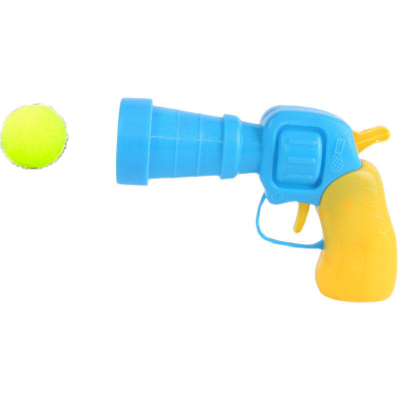 Cat Pompons Launch Gun Relieving Stuffy Self-Hi Mute Ball Cat Toy Pompons Micro Elastic Static Sticky Ball