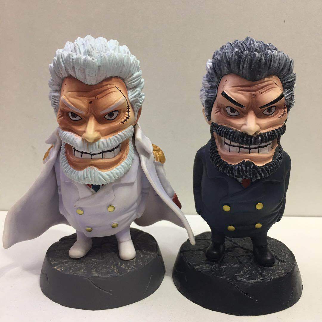 海贼/ 航海王 年轻 年老 铁拳 卡普 黑衣白衣 q版 盒装模型手办