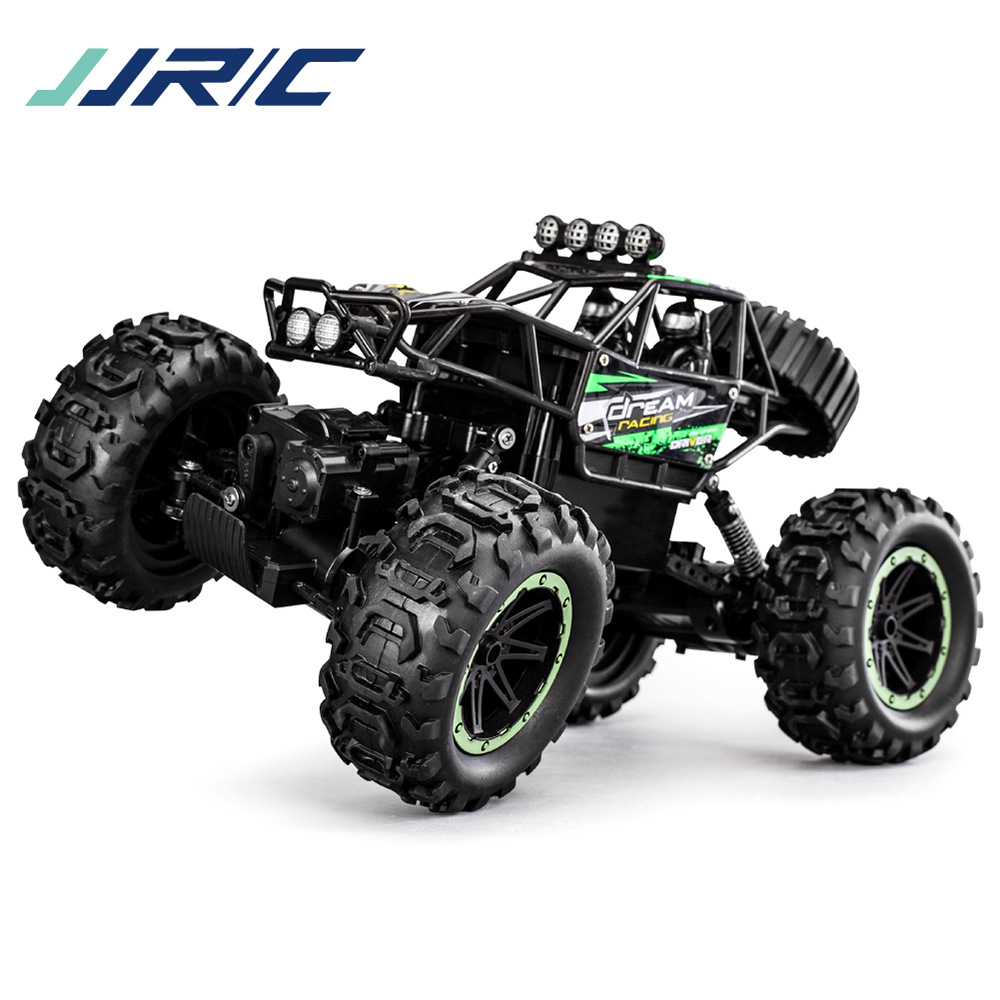 jjrc超大高速四驱攀爬遥控车儿童电动遥控玩具大脚越野车led灯光