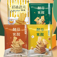 批发台湾进口盛香珍酵母觉醒紫菜青葱胡椒蜜糖奶油起士苏打饼干