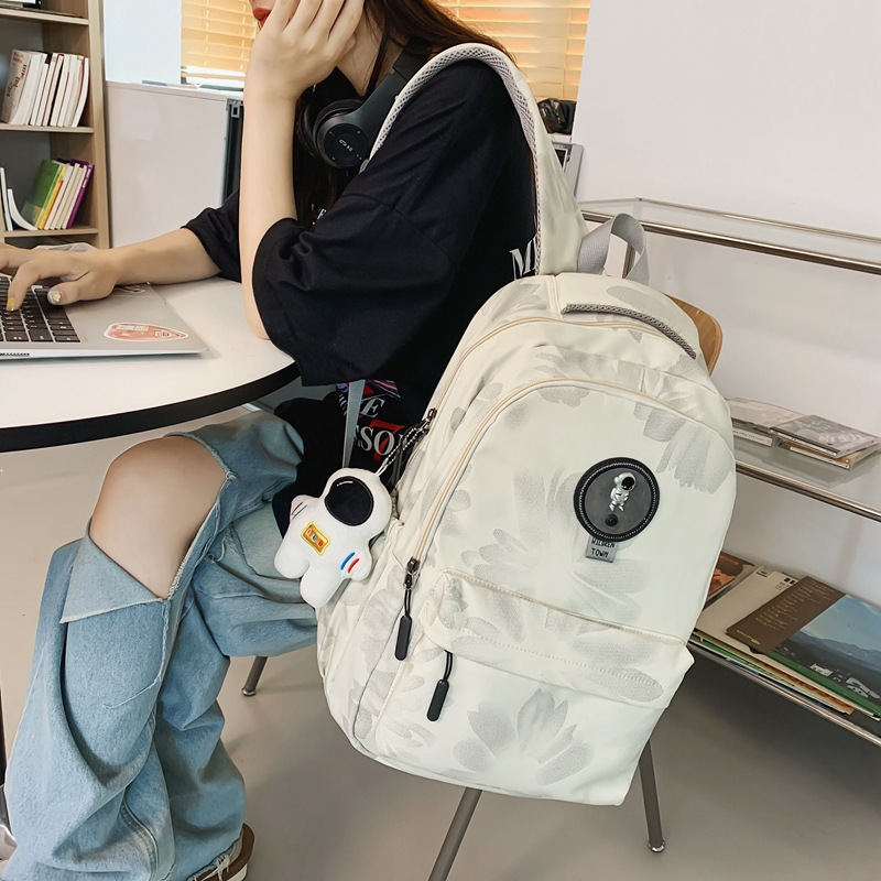 New Korean Harajuku Style Backpack Outdoor Travel Large Capacity Backpack School Season Junior High School Student Schoolbag