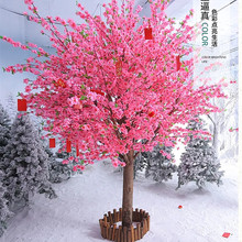 仿真桃花树假桃树植物樱花梅花许愿商场酒店 新年树祈福装饰