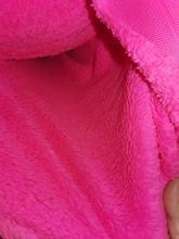 现货玫红色单面舒棉绒220克服装睡衣内里库存布料玩具家纺   面料