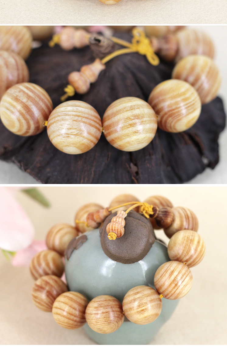 帝王血龙木手串2.0全透光 顺纹佛珠手链 原色男女饰品纹理清晰