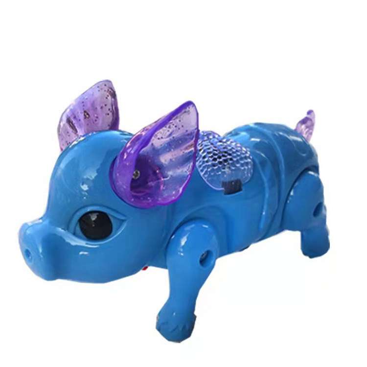 Children's Toy Electric Rope Pig Trending on TikTok Same Gift Night Market Park Luminous Stall Toy Wholesale