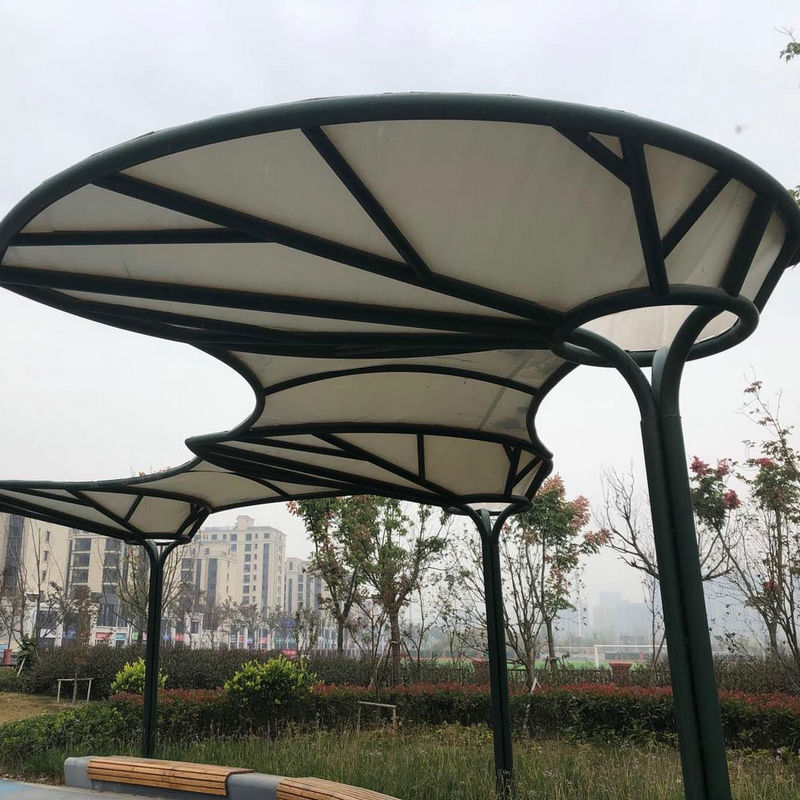 户外景区膜结构景观棚 膜结构张拉膜棚雨棚 公园凉亭遮阳棚定制