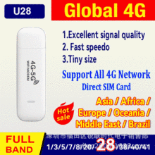4G U28 插卡式随身车载便携无线上网卡托支持台湾频段B28AB版